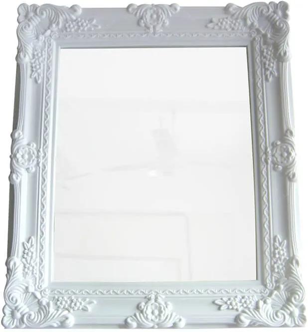 Espelho Retangular My Castle Branco em Vidro Urban - 38x32 cm