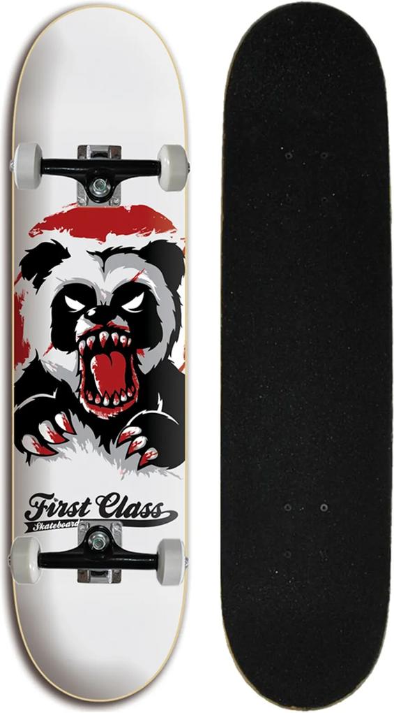 Skate completo Street Iniciante First Class - Panda