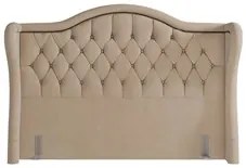 Cabeceira Cama Box Casal Queen 160cm Antibes P02 Veludo Bege - Mpozena