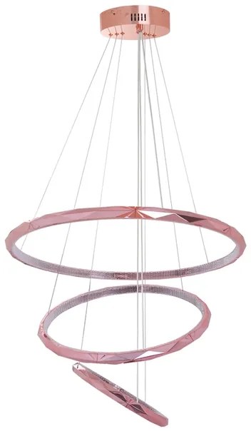 Pendente Led Metal Rose Gold 85w 3000k Saturno