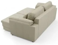 Sofá Retrátil 2 Lugares Para Sala 175cm Dijon Couro Creme S07 - Mpozen
