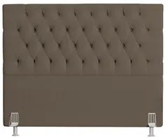 Cabeceira Casal Cama Box 140cm Cristal C16 Bouclê Marrom - Mpozenato