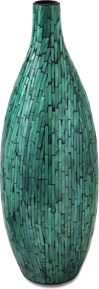Vaso Decorativo em Madrepérola Verde Carp