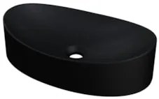 Cuba Pia Para Banheiro Oval Canoa 46cm Tânia C08 Preto - Mpozenato