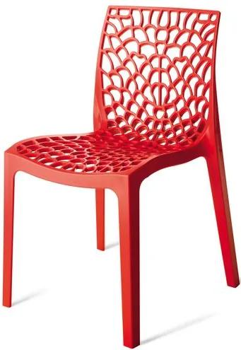 Cadeira Gruver Polipropileno Vermelha - 15118 Sun House
