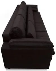 Sofá Retrátil 4 Lugares Para Sala 339cm Dijon Couro Bordô S07 - Mpozen