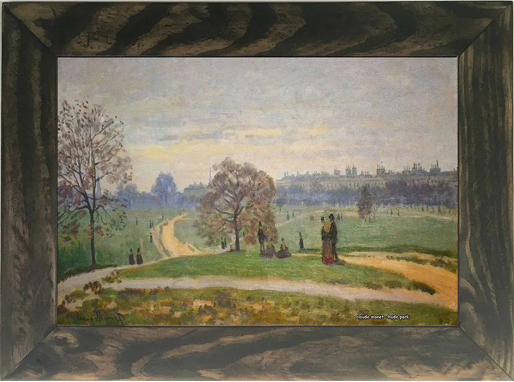 Quadro Decorativo A4 Hyde Park - Claude Monet Cosi Dimora