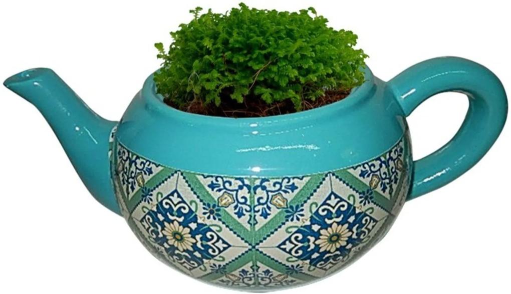 Cachepot Urban Home de Cerâmica Verde Teapot Portuguese n