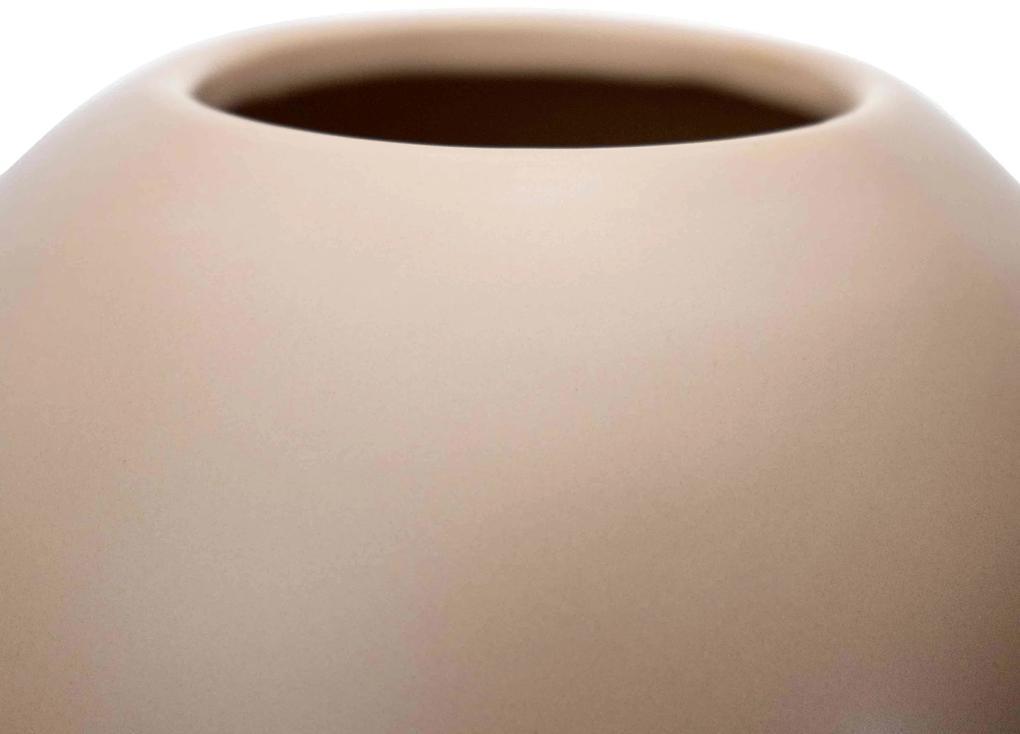 Vaso Decorativo em Cerâmica Bege  32,5x16x16 cm - D'Rossi