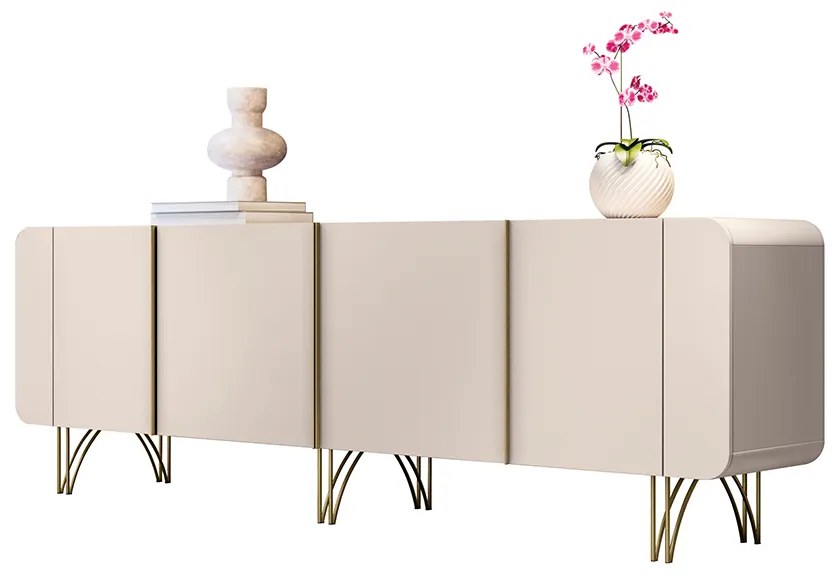 Balcão Aparador Buffet Anabelle Off White H01 - D'Rossi