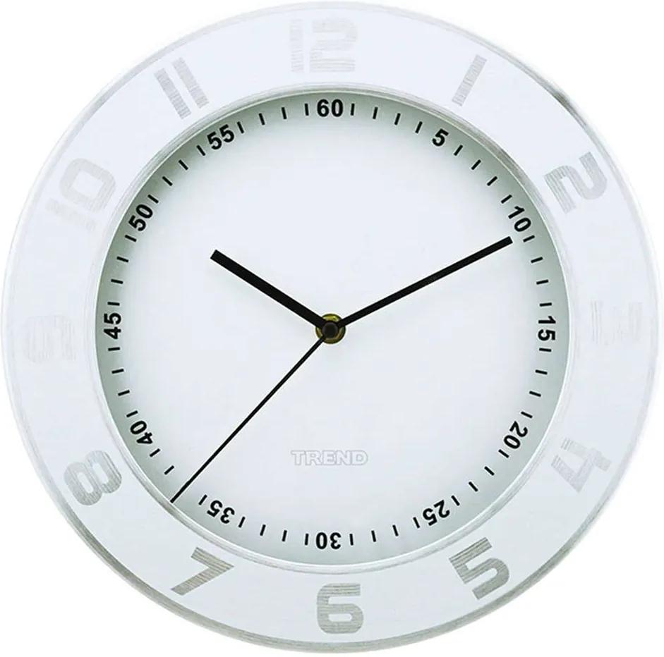Relógio de Parede Numbers Out Branco em Alumínio - Urban - 30 cm