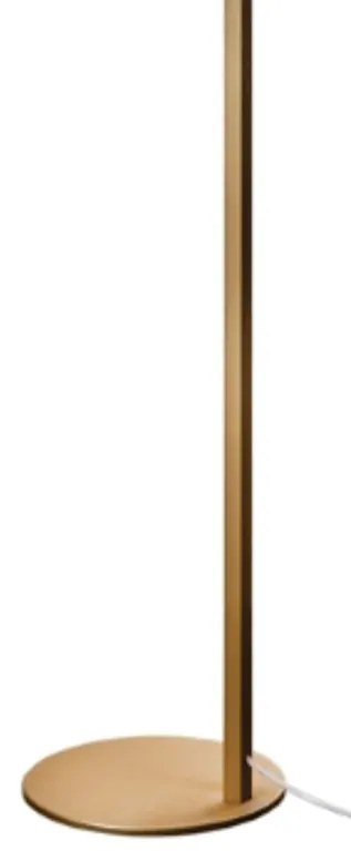 Coluna Angular Tubo Quadrado Ø26X153Cm 1Xe27 G45 / Globo Ø20Cm | Usina... (CP-M - Champagne Metálico, FOSCO)