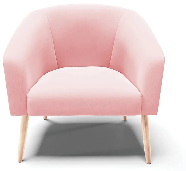 POLTRONA STELLA SUEDE ROSA BEBE PES PALI