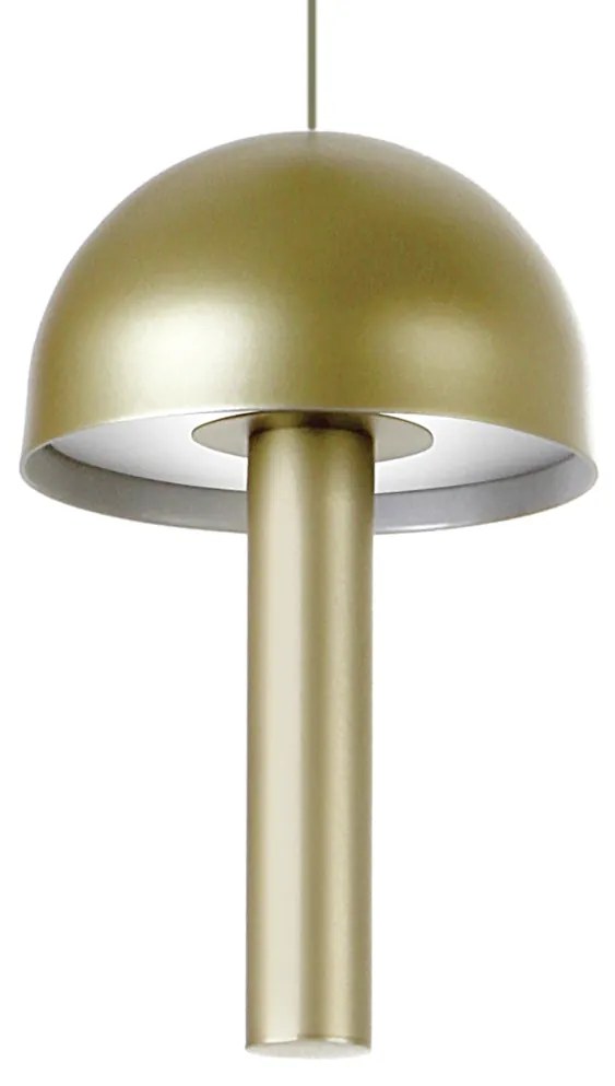 Pendente Mushroom Ø14X23,5Cm Metal Alumínio 03Xg9 - Old Artisan Pd-587... (BRANCO)