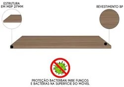 Tampo para Balcão 80cm Duna P09 Carvalho - Mpozenato