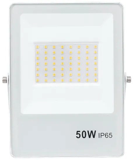 Projetor Led Ultrafino Branco 50w 6500k Ip65