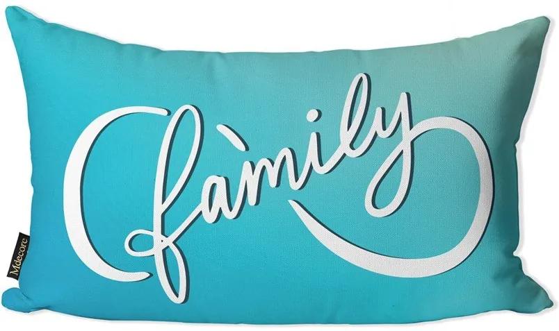 Capa Para Almofada Personalizada Família Azul 30x5030x50cm