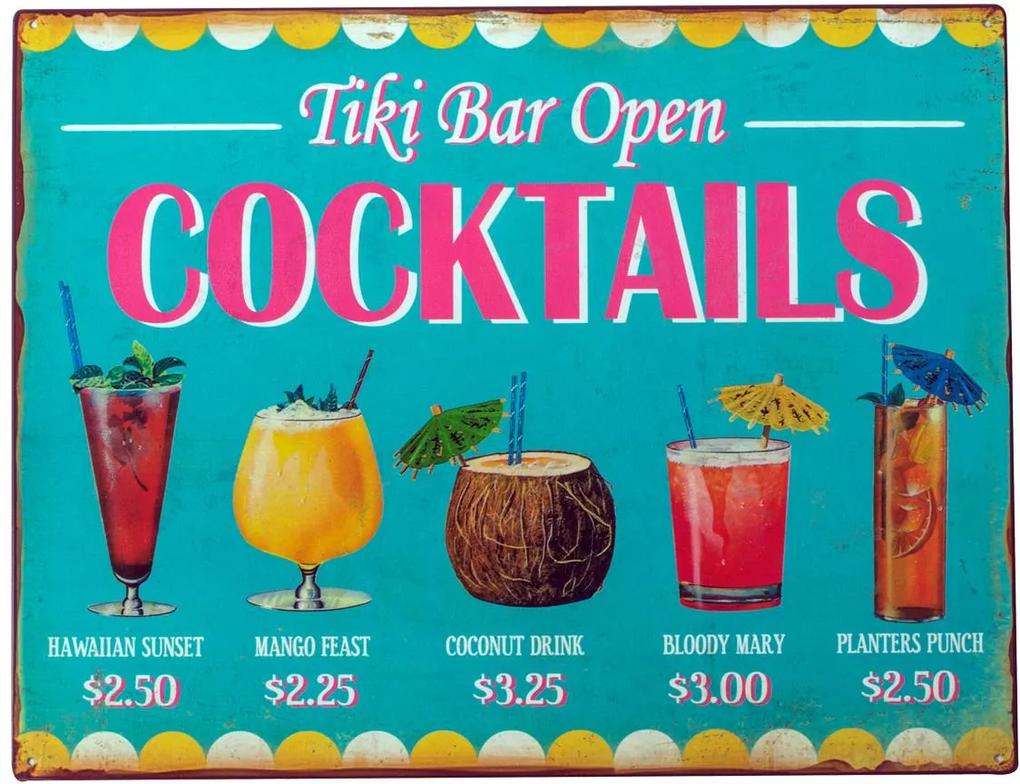 Placa Decorativa Cocktails