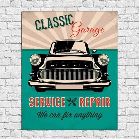 Quadro Decorativo Classic Garage 100100