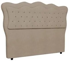 Cabeceira Casal Cama Box 140cm Oregon I02 Bouclê Capuccino - Mpozenato