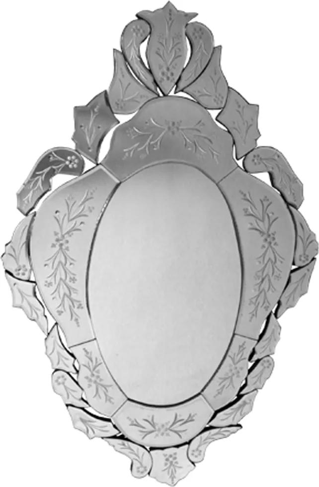 Espelho Veneziano Clássico Luis XV Com Peças Bisotadas