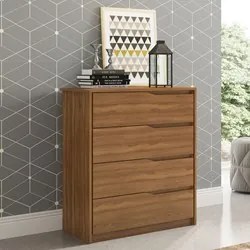 Cômoda Para Quarto 4 Gavetas Atria D02 Amendola Touch - Mpozenato