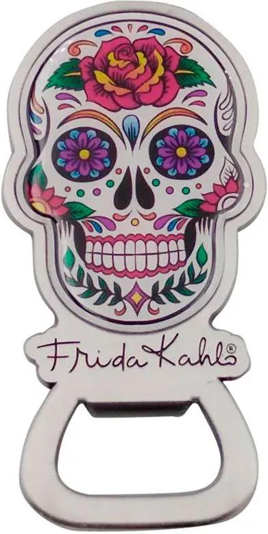 Abridor de Garrafa Magnético Frida Kahlo Caveira Mexicana