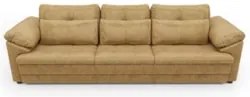 Sofá Retrátil 3 Lugares Para Sala 257cm Dijon Couro Bege S07 - Mpozena