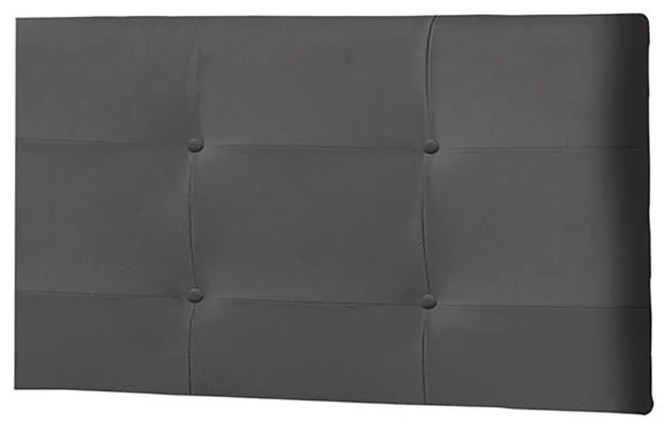 Painel Luna Para Cama Box Solteiro 90 cm Suede Preto - D'Rossi