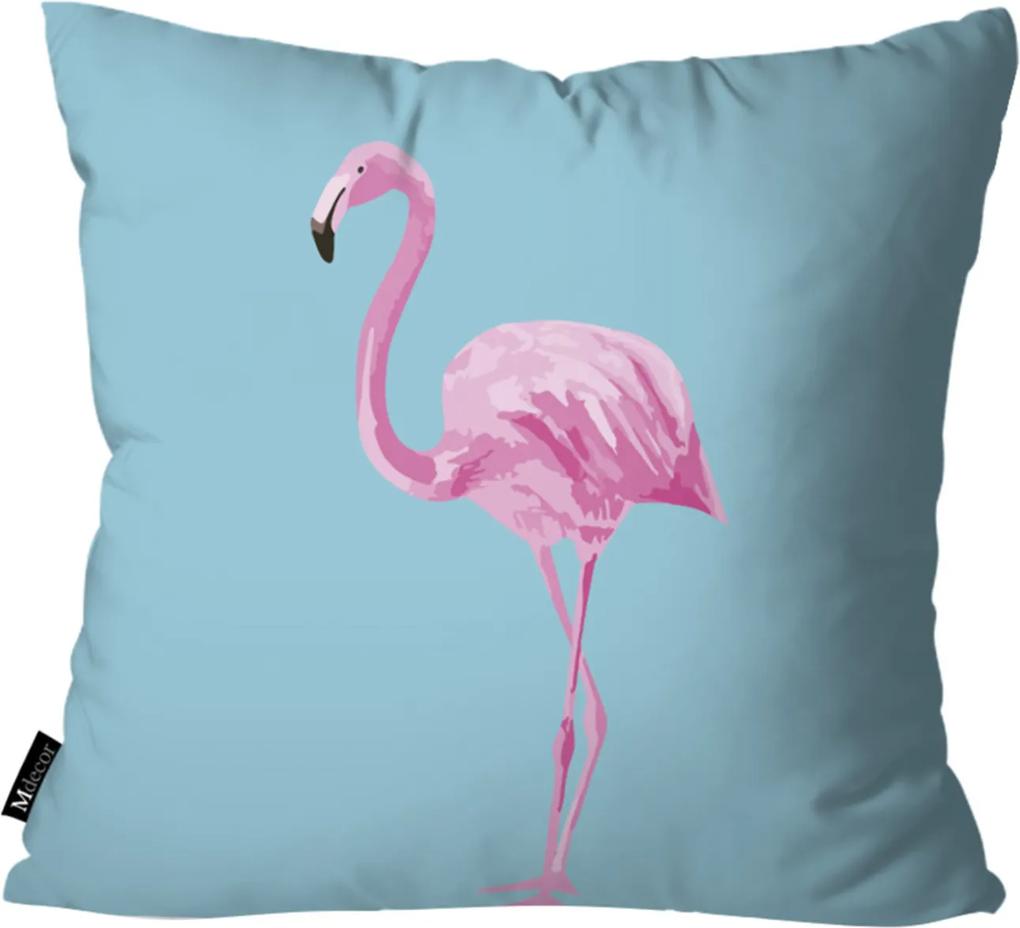 Capa para Almofada Mdecore Flamingo 35x35cm Azul