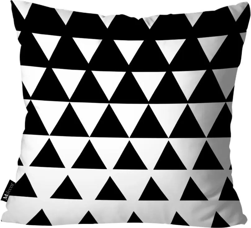 Capa para Almofada Avulsa Geométrica Preto e Branco45x45cm
