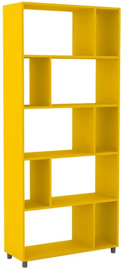 Estante para Livros Esm 212 Amarelo - Móvel Bento