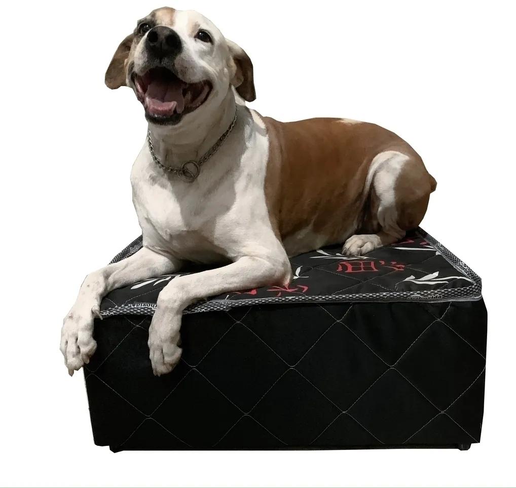 Cama Box Para Pet 60X60X22Cm Grande, Cães E Gatos Orthovida