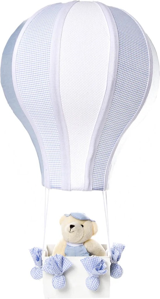 Meio Balão Urso Quarto Bebê Infantil Menino Potinho de Mel Azul