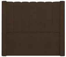 Cabeceira Casal Cama Box 140cm Claire I02 Bouclê Marrom - Mpozenato