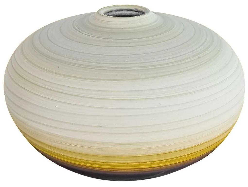 Vaso Bola decorativo de cerâmica 14x19 - Salar Fosco  Kleiner Schein