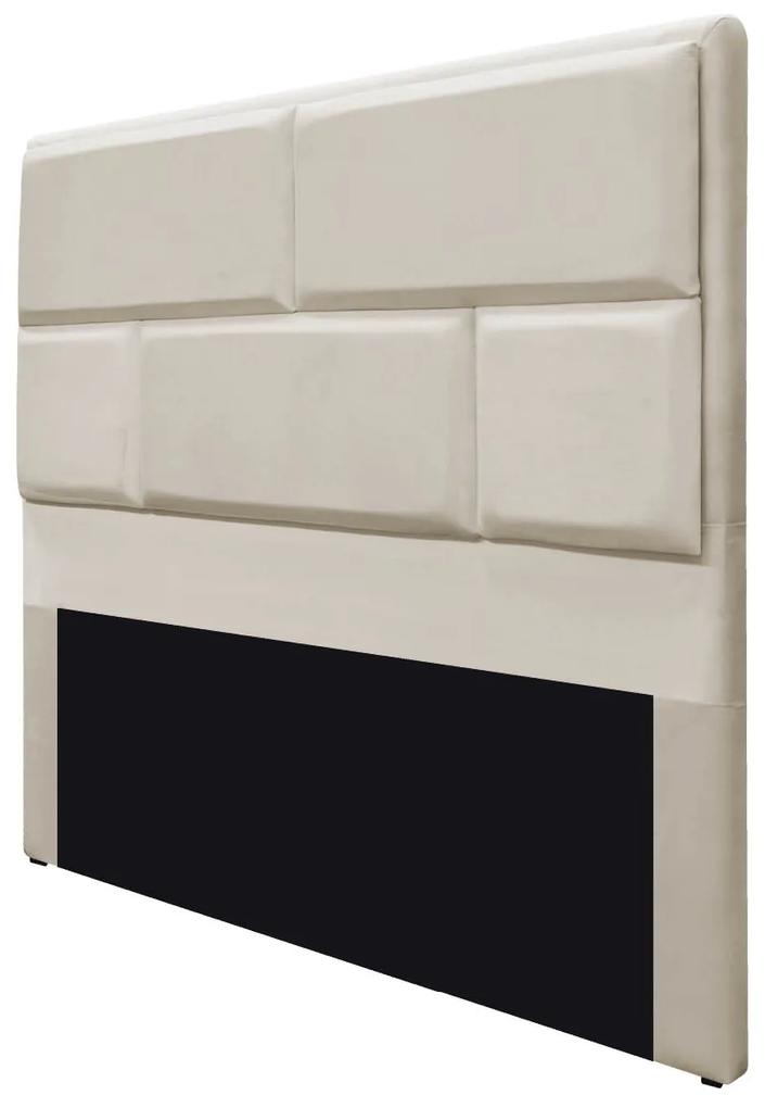 Cabeceira Solteiro Brick P02 90 cm para cama Box Suede - ADJ Decor