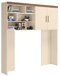 Quarto Infantil Modulado 2 Portas Com Bicama Chiara Off White/Carvalho