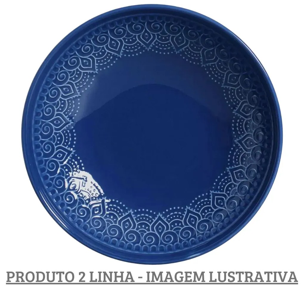 Prato Fundo 21,5Cm Agra Navy - Porto Brasil 2° Linha