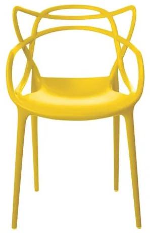 Cadeira Allegra em Polipropileno cor Amarelo - 44931 Sun House