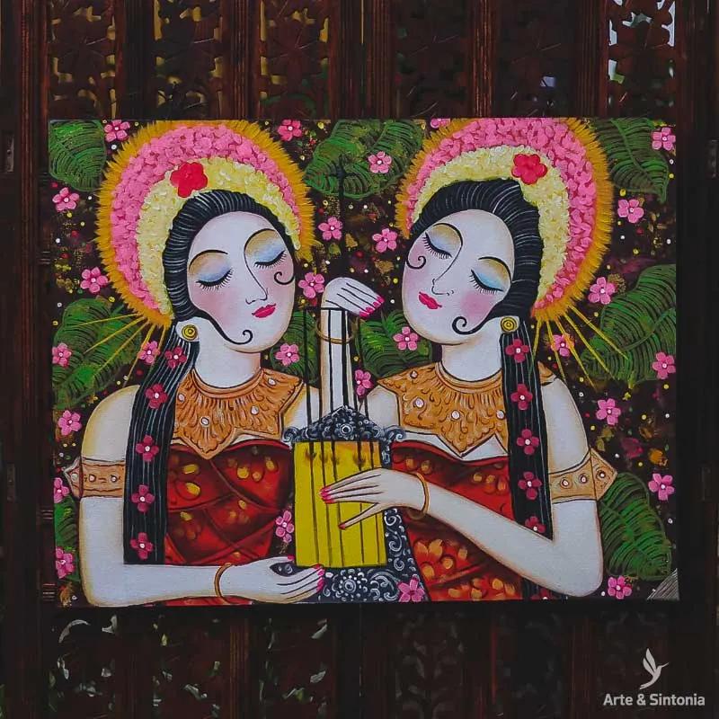 Pintura em Tela Balinesa 70x90cm