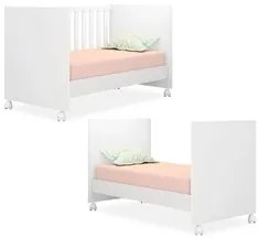 Quarto de Bebê Cômoda Helena e Berço Doce Sonho Branco - Phoenix