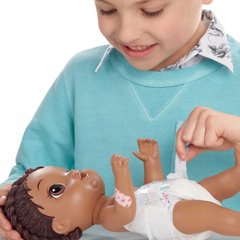 Boneca Baby Alive Negra Aprendendo A Cuidar Hasbro BIANO