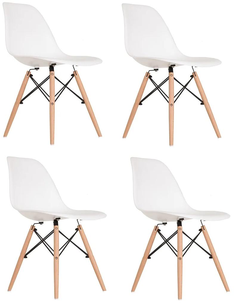 Conjunto 4 Cadeiras Eames Branca Dsw - Empório Tiffany