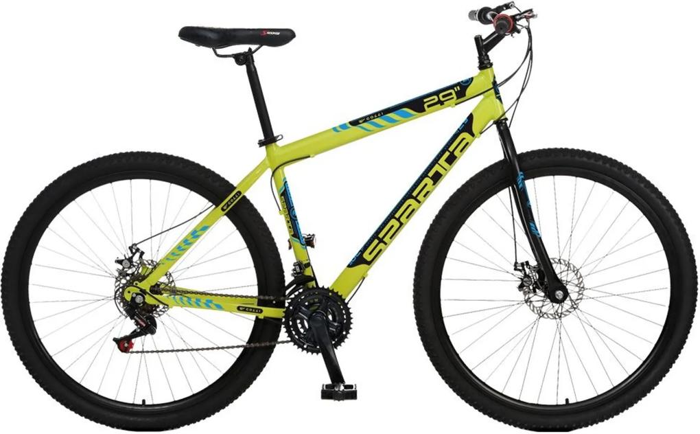 Bicicleta Esportiva Aro 29 Freio a Disco Sparta Quadro 19 Aço Amarelo Neon - Colli Bike