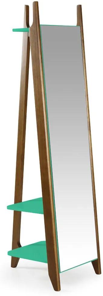 Espelho Stoka 169,5 Cm 988 Nogal/Verde Anis - Maxima