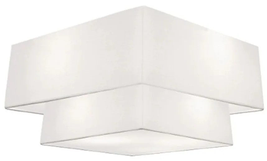 Plafon Para Sala de Jantar Quadrado SJ-3022 Cúpula Cor Branco