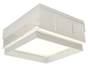 Plafon Embutir Aluminio Branco 20cm