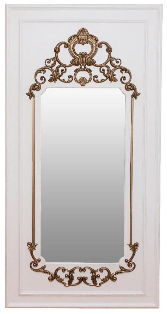 Moldura Espelho Versailles - Branco com Fendi Lumiére  Kleiner