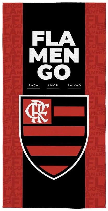 Toalha de Banho Aveludada Flamengo 1 Peça